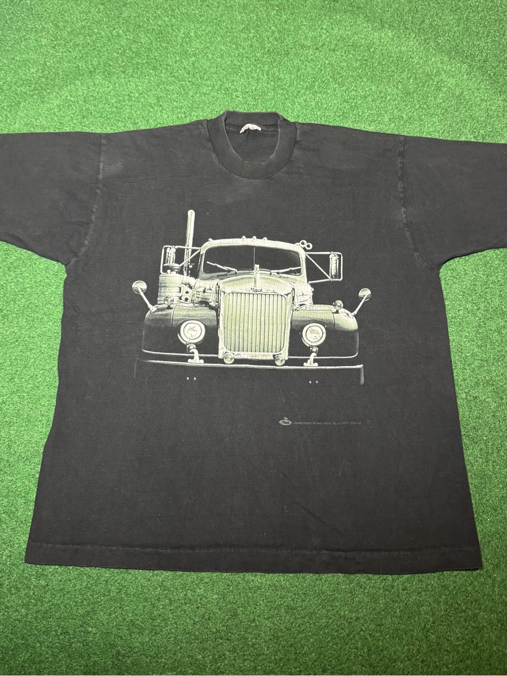 Vintage 90s Mack Truck T-shirt, Americana 3D Emblem Made in USA 1992 Trucker XL